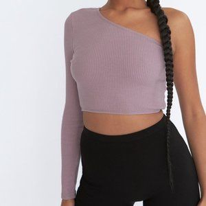 NWT purple long sleeve crop